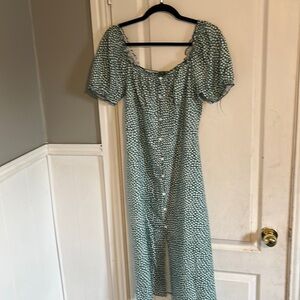 Green Boho Style Dress